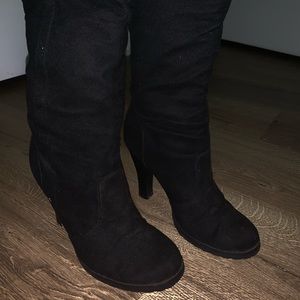 Charlotte Russe Black Heel Boots